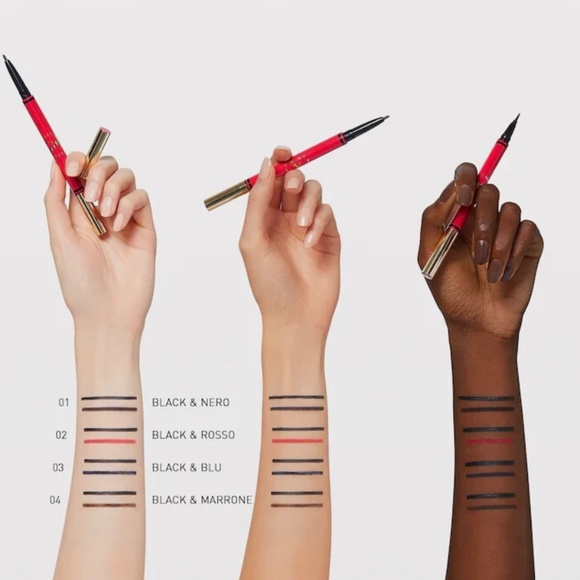 Valentino Twin Liner Gel & Liquid Eyeliner #2 Black & Russo NIB QUICK SHIP - Picture 2 of 11